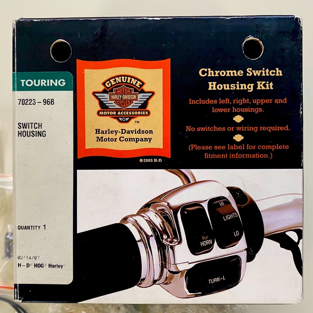 Harley-Davidson Chrome Switch Housing Kit
